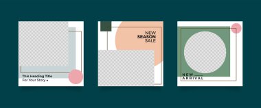 Düzenlenebilir Modern Şablon. Sosyal Medya Postası. İndirimli Promo Şablonu. Çoklu Amaçlı Sosyal Medya.