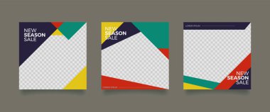 Düzenlenebilir Modern Şablon. Sosyal Medya Postası. İndirimli Promo Şablonu. Çoklu Amaçlı Sosyal Medya.