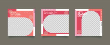 Düzenlenebilir Modern Şablon. Sosyal Medya Postası. İndirimli Promo Şablonu. Çoklu Amaçlı Sosyal Medya.