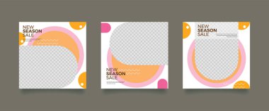 Düzenlenebilir Modern Şablon. Sosyal Medya Postası. İndirimli Promo Şablonu. Çoklu Amaçlı Sosyal Medya.