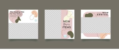 Düzenlenebilir Modern Şablon. Sosyal Medya Postası. İndirimli Promo Şablonu. Çoklu Amaçlı Sosyal Medya.