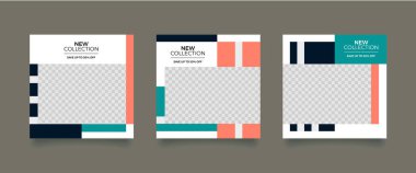 Düzenlenebilir Modern Şablon. Sosyal Medya Postası. İndirimli Promo Şablonu. Çoklu Amaçlı Sosyal Medya.