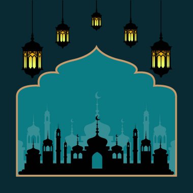 Web siteniz veya sosyal medya ihtiyaçlarınız için Ramazan Vektörüne hoşgeldiniz
