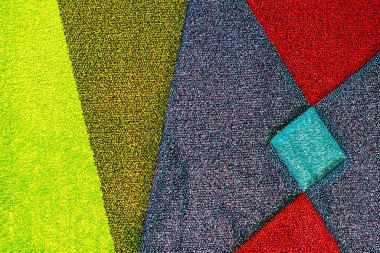 Parlak soyut çizgili halı. Halı dokusu..