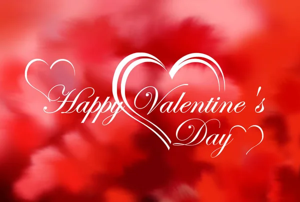 text happy valentine\'s day on the abstract red background