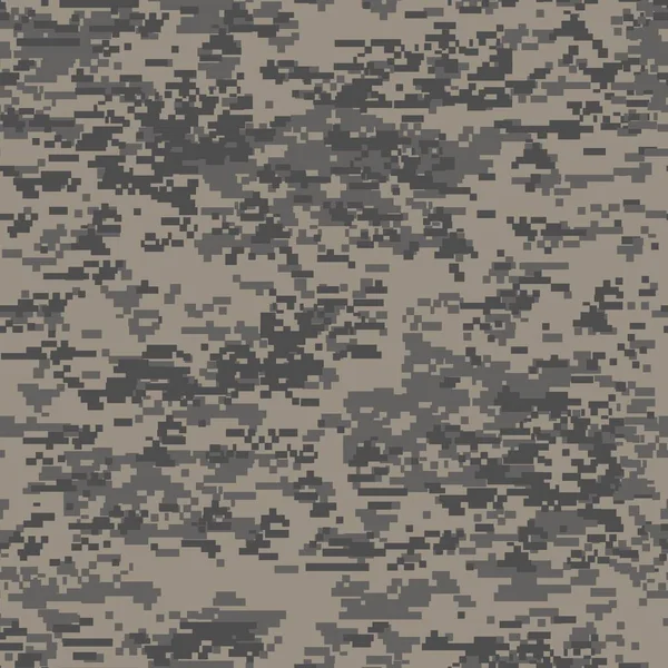 Uniforme Militare Moderna Camuffamento Digitale Struttura Senza Cuciture Fiori Grigi — Vettoriale Stock