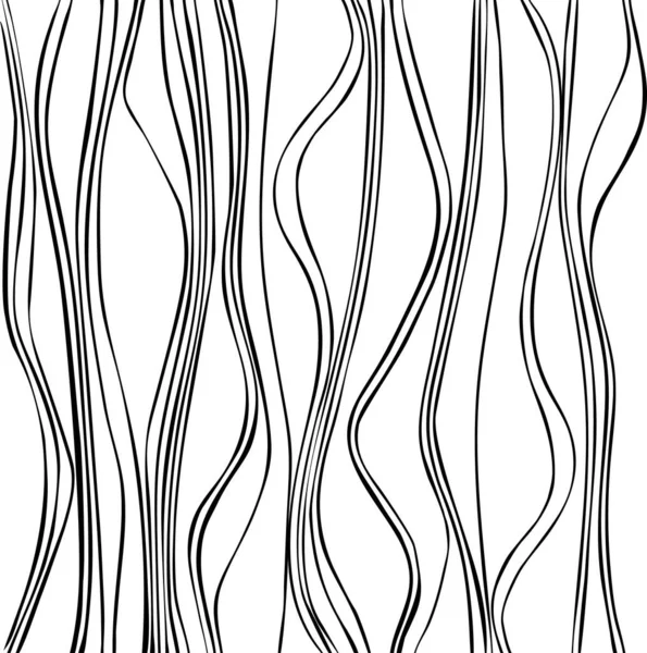 Çizgili Desenler Dikey Dalgalar Siyah Beyaz Versiyonu Kart Tasarımı Selamlar — Stok Vektör