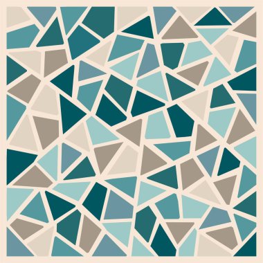      Döşeme ve duvar için lekeli cam mozaik mavi bej rengi. Güzel, zarif, modern iç mimari. Seramik zemin. Kaplama. Şablon. Dekorasyon malzemesi. Banyo için vektör arkaplanı 