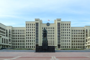 Lenin anıt ve Hükümet Binası, Beyaz Rusya, Minsk