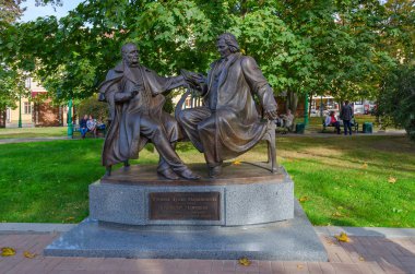 Anıt Vincent Dunin-Marcinkevich ve Stanislaw Moniuszko, Minsk, Beyaz Rusya