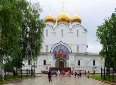 Grup turist varsayım katedral, Yaroslavl, Rusya Federasyonu 