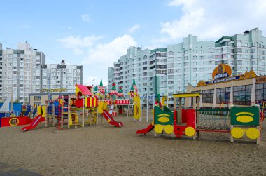 Modern Çocuk Bahçesi yerleşim bölgesinde, Gomel, Beyaz Rusya