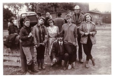 Öğrenciler toplu farm (vintage 1988, eser üzerinde Enstitüsü) 