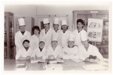 Öğrenciler, Vitebsk tıp Enstitüsü'nde Histoloji Bölümü (grup vintage fotoğraf 1987), Beyaz Rusya 