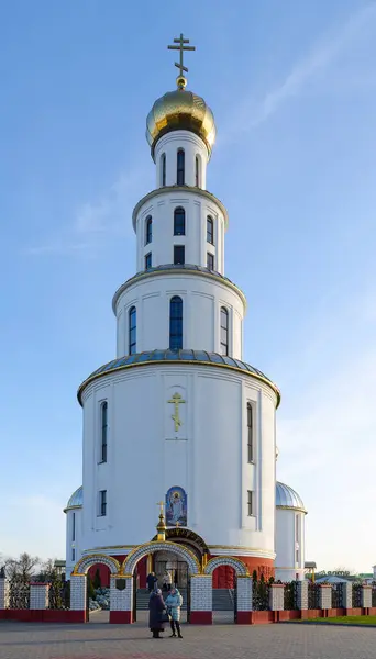 Belfry of Holy Resurrection Cathedral, Brest, Belarus — Stock Photo, Image