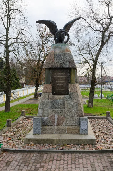 Monument in honor of victory in war of 1812, Kobrin, Belarus — Stock Photo, Image