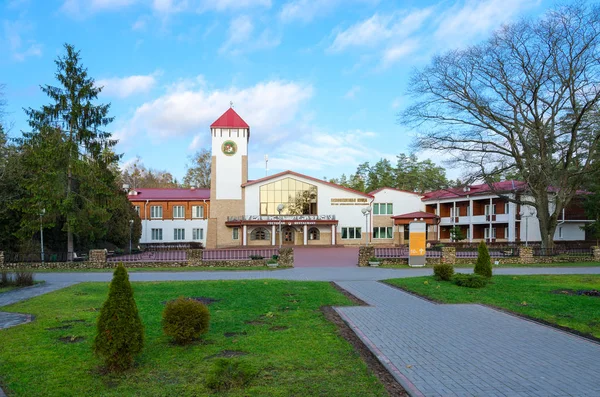 Restaurante Floresta Bialowieza, distrito de Kamenets, região de Brest, Bielorrússia — Fotografia de Stock