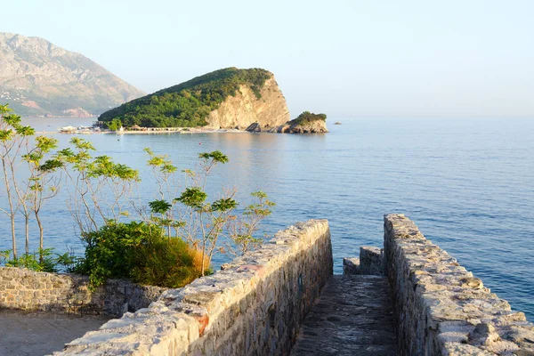 Ciudadela e Isla de Sveti Nikola, Budva, Montenegro —  Fotos de Stock