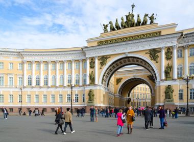 Kemer ana personel, Saray Meydanı, St. Petersburg, Rusya Federasyonu