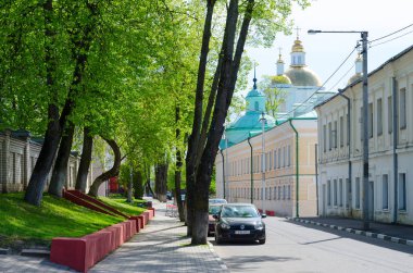Nizhne-Pokrovskaya Caddesi ile kutsal Epiphany Katedrali, Polotsk, Beyaz Rusya