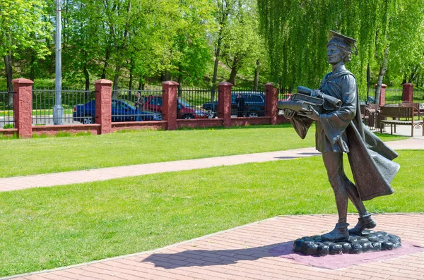 Monument to Polotsk student, Polotsk, Belarus — Stock Photo, Image