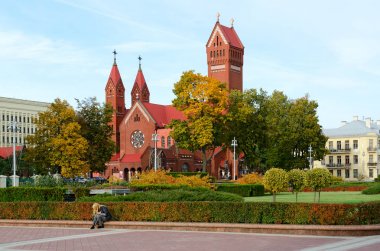 Katolik Kilisesi St. Simeon ve St Helena (kırmızı kilise), Minsk, Beyaz Rusya
