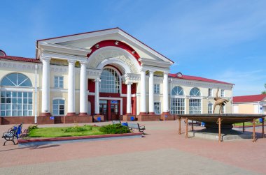 Heykel kompozisyon bina, tren istasyonuna Polotsk, Beyaz Rusya
