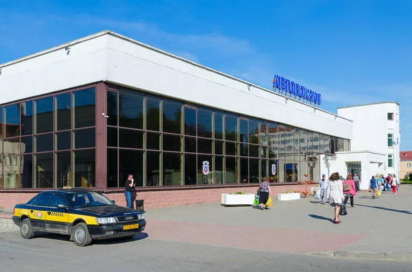 Bus station building, Polotsk, Belarus — Stock Photo, Image