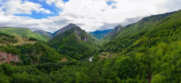 Kanyon Tara dağlık bölgede, Karadağ Nehri'nin güzel görünümü