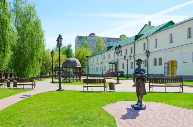 Karmaşık binaların eski Cizvit collegium (şimdi - Polotsk State University), anıt Polotsk öğrencisi, Beyaz Rusya
