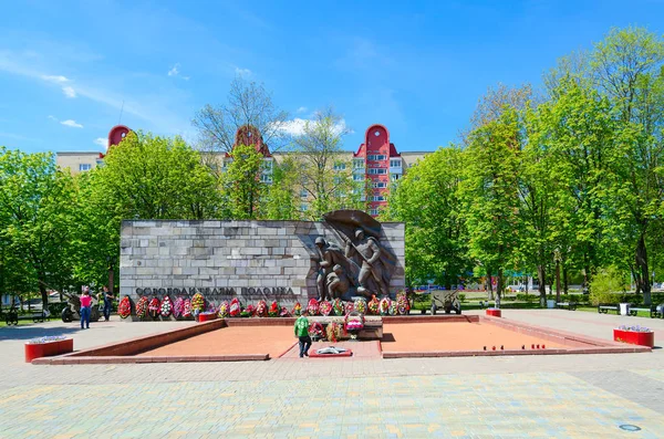 波洛茨克，波洛茨克、 白俄罗斯解放纪念碑 — 图库照片