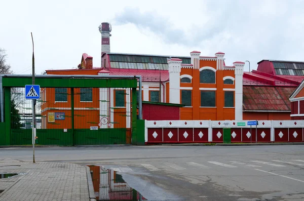 Комплекс будівель до́бруш заводу папір героя праці (рік будівництва 1870), Білорусь — стокове фото