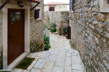 Old Town, Ulcinj, Karadağ dar sokakta