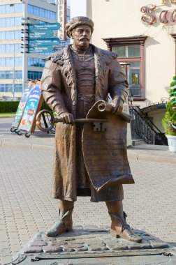 Heykel kompozisyon Voight ile anahtar Özgürlük Meydanı ' nda Minsk, Beyaz Rusya