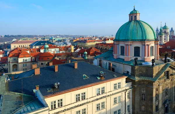 Top view of historical center of Prague (Stare Mesto), Czech Republic — Stock Photo, Image