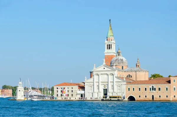 Venecia Italia Septiembre 2018 Hermosa Vista Desde Mar Catedral San —  Fotos de Stock