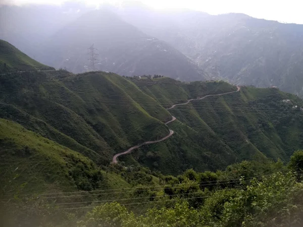 Photo Prise Sentier Humain Près Jot Station Chamba Himachal Pradesh — Photo