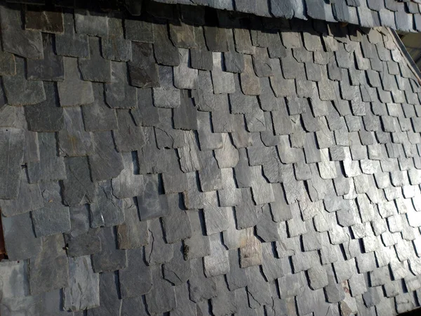 Ev Himachal Pradesh Hindistan 'da Geleneksel Sayfa Çatı Büyük Tarih 1 Arpil 2020