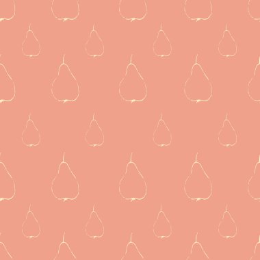 Turuncu ve bej armut deseni
