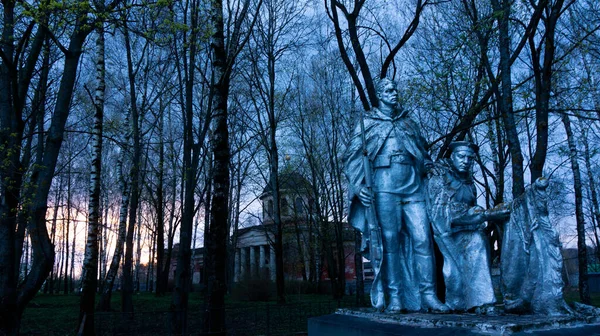 Monument Voor Gesneuvelde Soldaten Grote Patriottische Oorlog Tweede Wereldoorlog Viering — Stockfoto