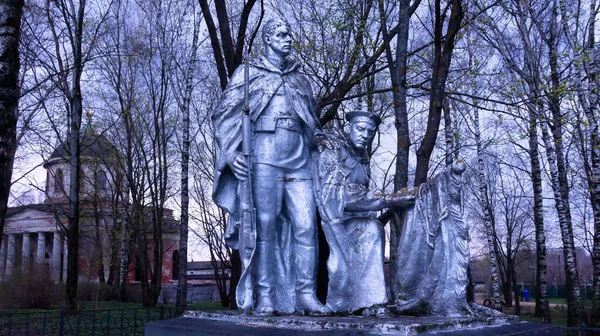 Pomník Padlým Vojákům Velké Vlastenecké Válce Druhá Světová Válka Oslava — Stock fotografie
