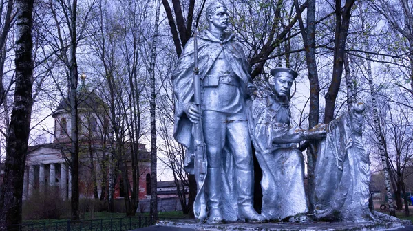 Памятник Павшим Воинам Великой Отечественной Войне Вторая Мировая Война Празднование — стоковое фото