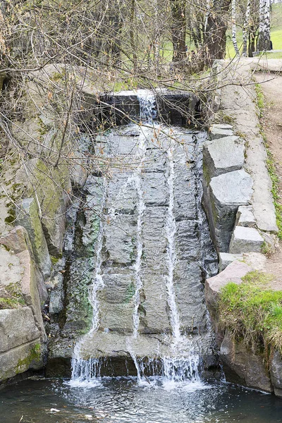 Stock image A small artificial waterfall.