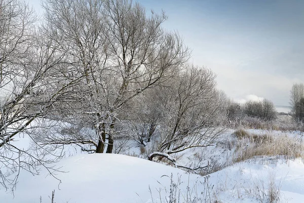 Eine wunderschöne Winterlandschaft. — Stockfoto