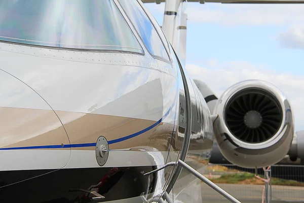 El motor del avión . — Foto de Stock