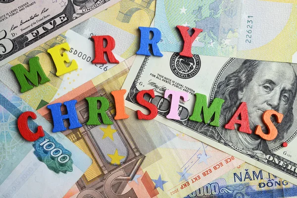 Feliz Navidad y dinero . — Foto de Stock