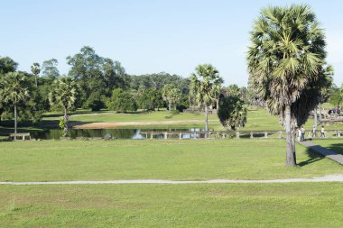 Park in Angkor Wat.