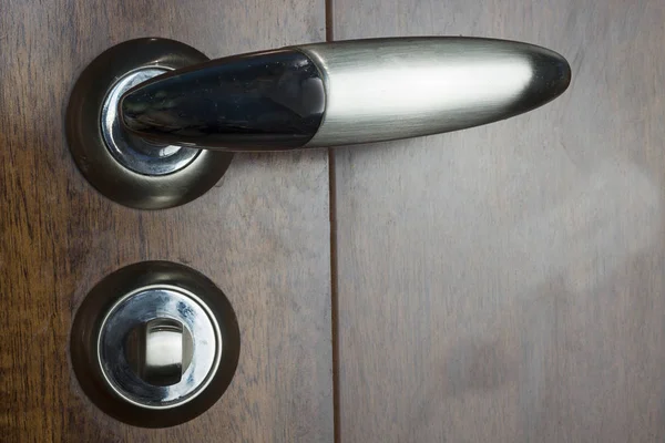 The metal door handle. — Stock Photo, Image