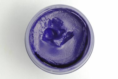 Üstten Görünüm üzerinde koyu mavi boya.