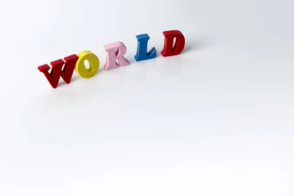 The word of the world on white background. — Stock Photo, Image